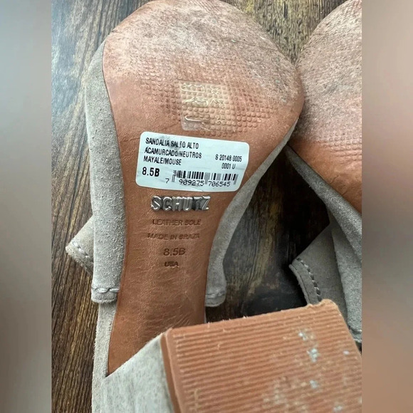 SCHUTZ | ladies peep toe sling back shoe.  Size: 8.5B - Picture 15 of 16